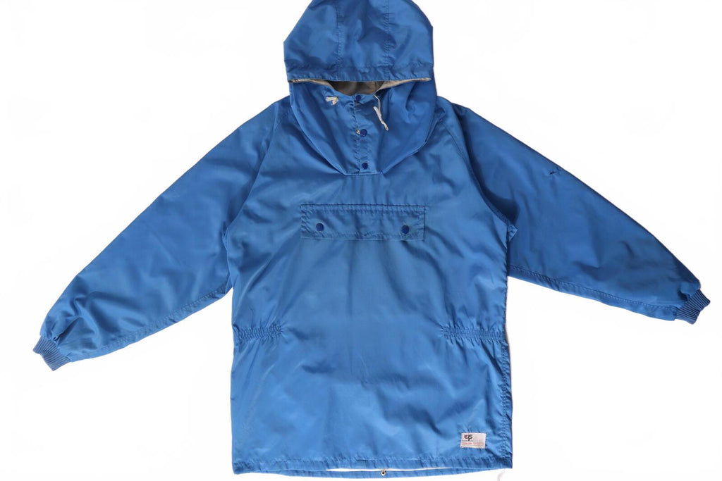 Yoshimi Sports Japan 1980's Vintage Outdoor Smock Jacket Blue L