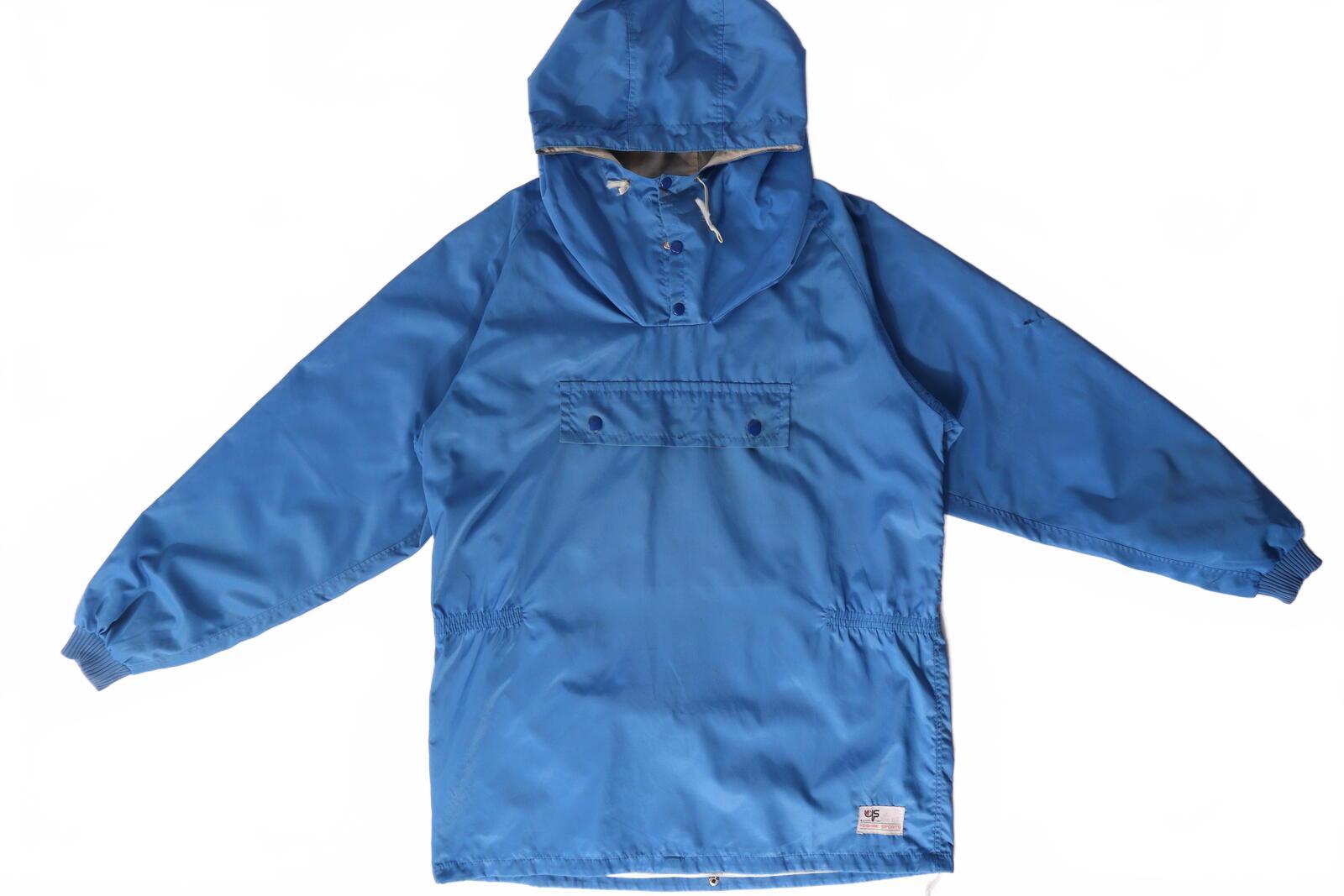 Yoshimi Sports Japan 1980's Vintage Outdoor Smock Jacket Blue L