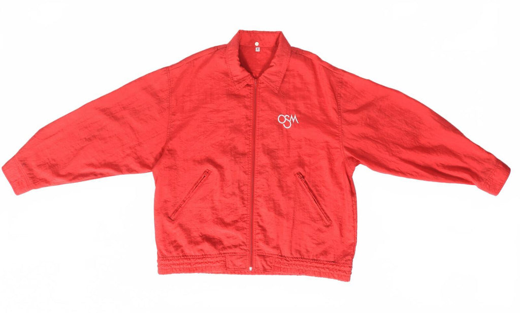 Osaka School of Music Japan Vintage 80s Windbreaker Red M