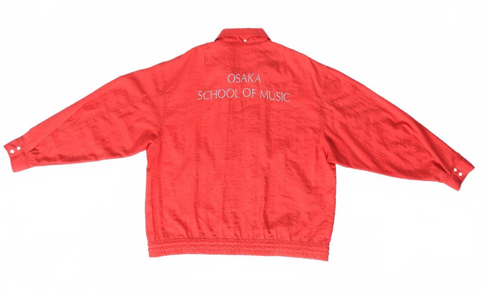 Osaka School of Music Japan Vintage 80s Windbreaker Red M