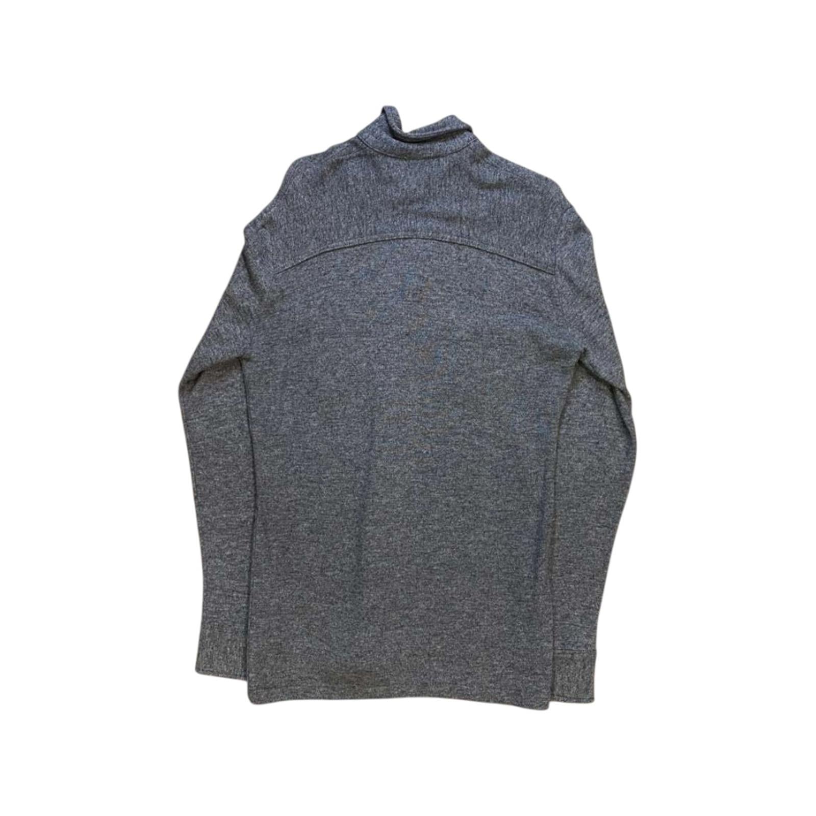 Sabre Vintage Button Up Long Sleeve Shirt Grey M