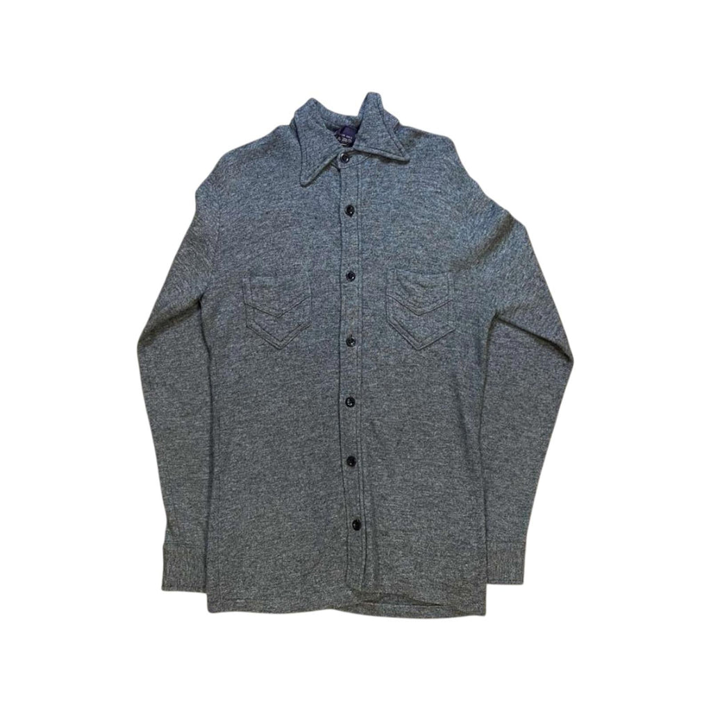 Sabre Vintage Button Up Long Sleeve Shirt Grey M