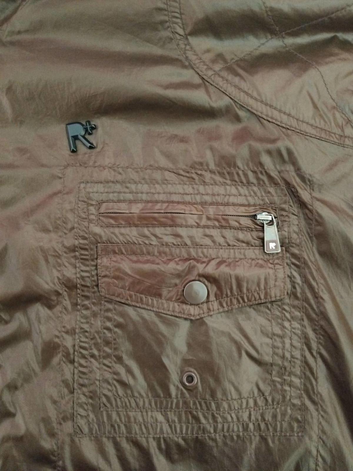 Rocawear Y2K Hip Hop Windbreaker Bomber Jacket Brown 3XL