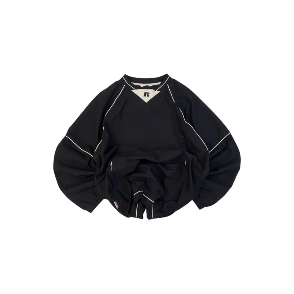 Russell Athletic Team Issue Warm Up Pullover Windbreaker Black S