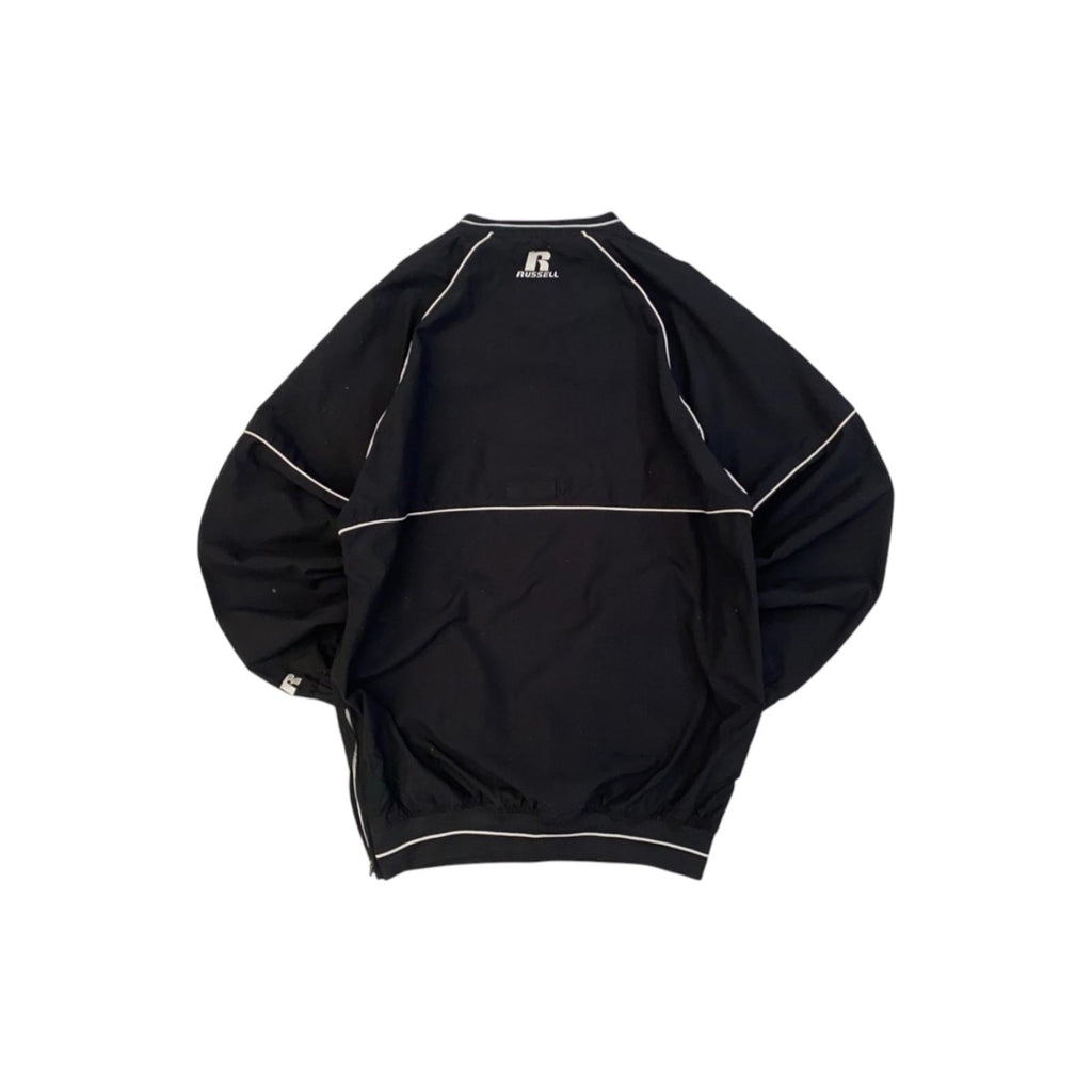 Russell Athletic Team Issue Warm Up Pullover Windbreaker Black S