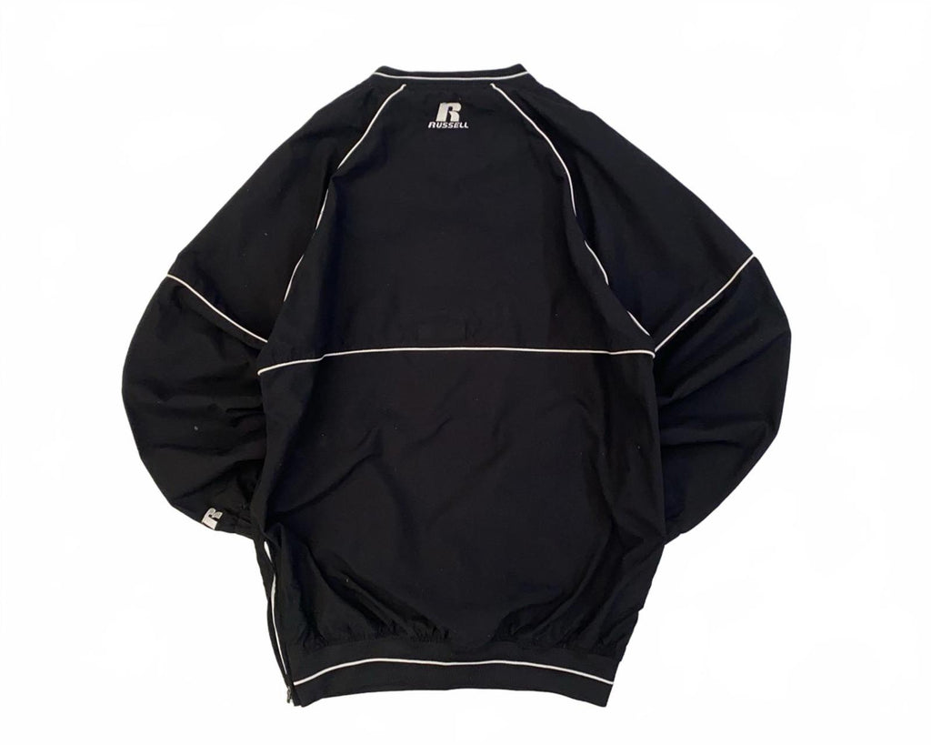 Russell Athletic Team Issue Warm Up Pullover Windbreaker Black S