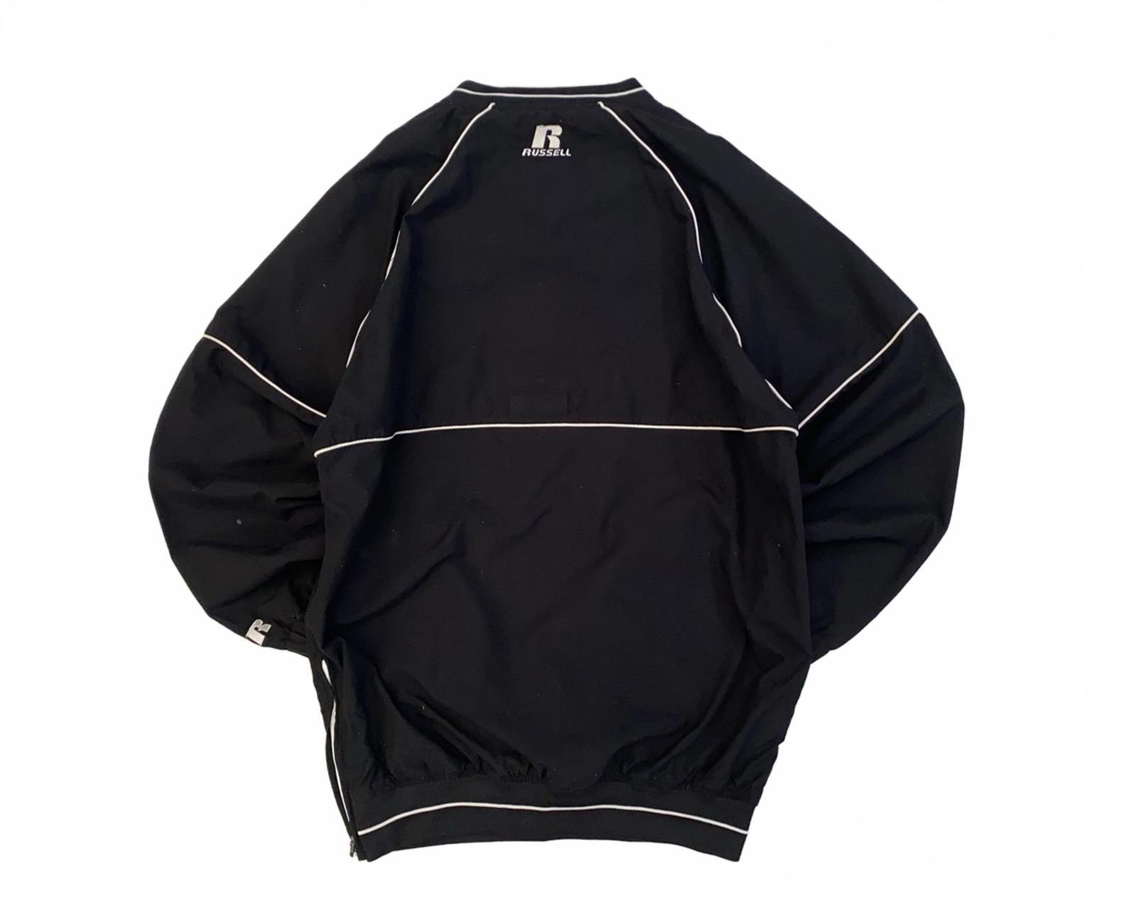 Russell Athletic Team Issue Warm Up Pullover Windbreaker Black S