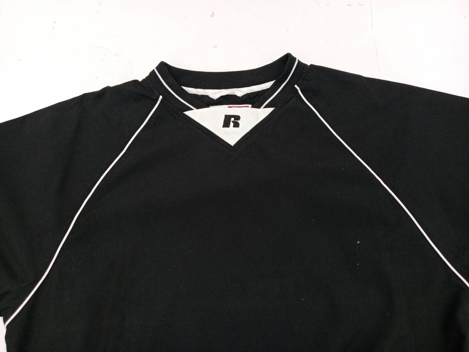 Russell Athletic Team Issue Warm Up Pullover Windbreaker Black S