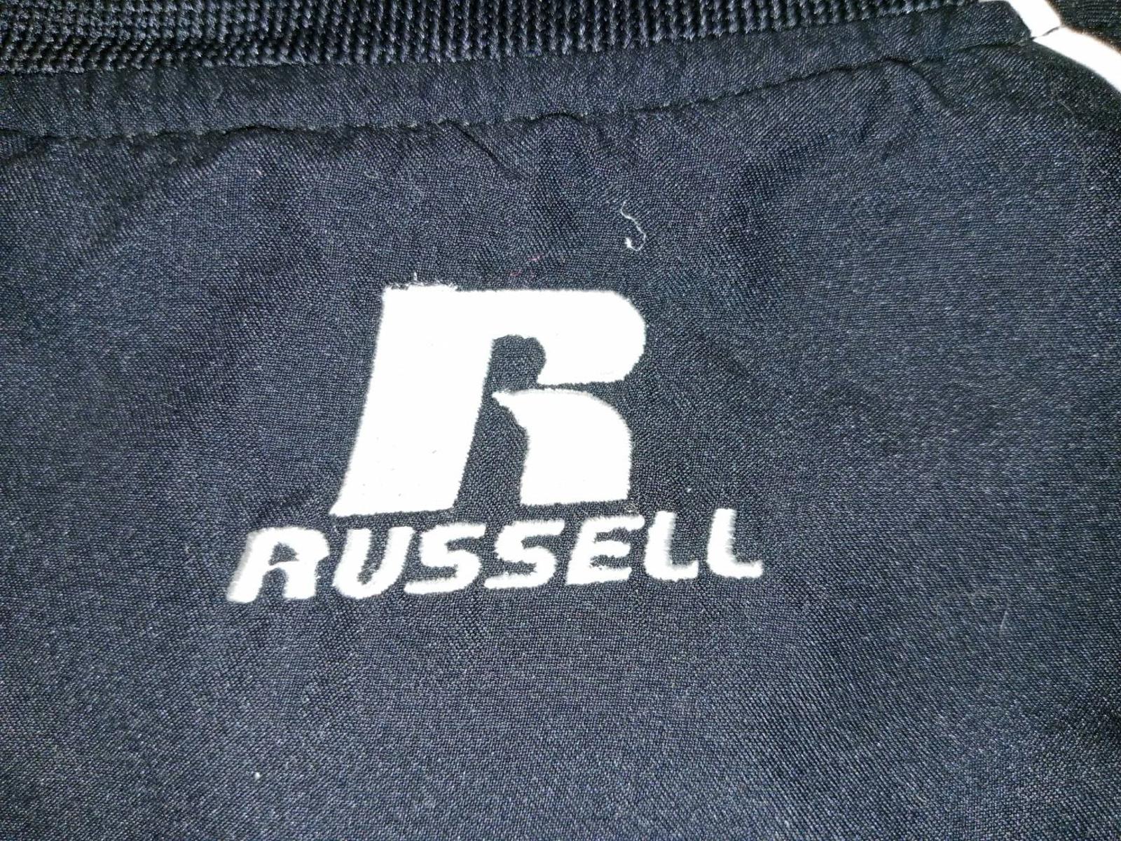 Russell Athletic Team Issue Warm Up Pullover Windbreaker Black S