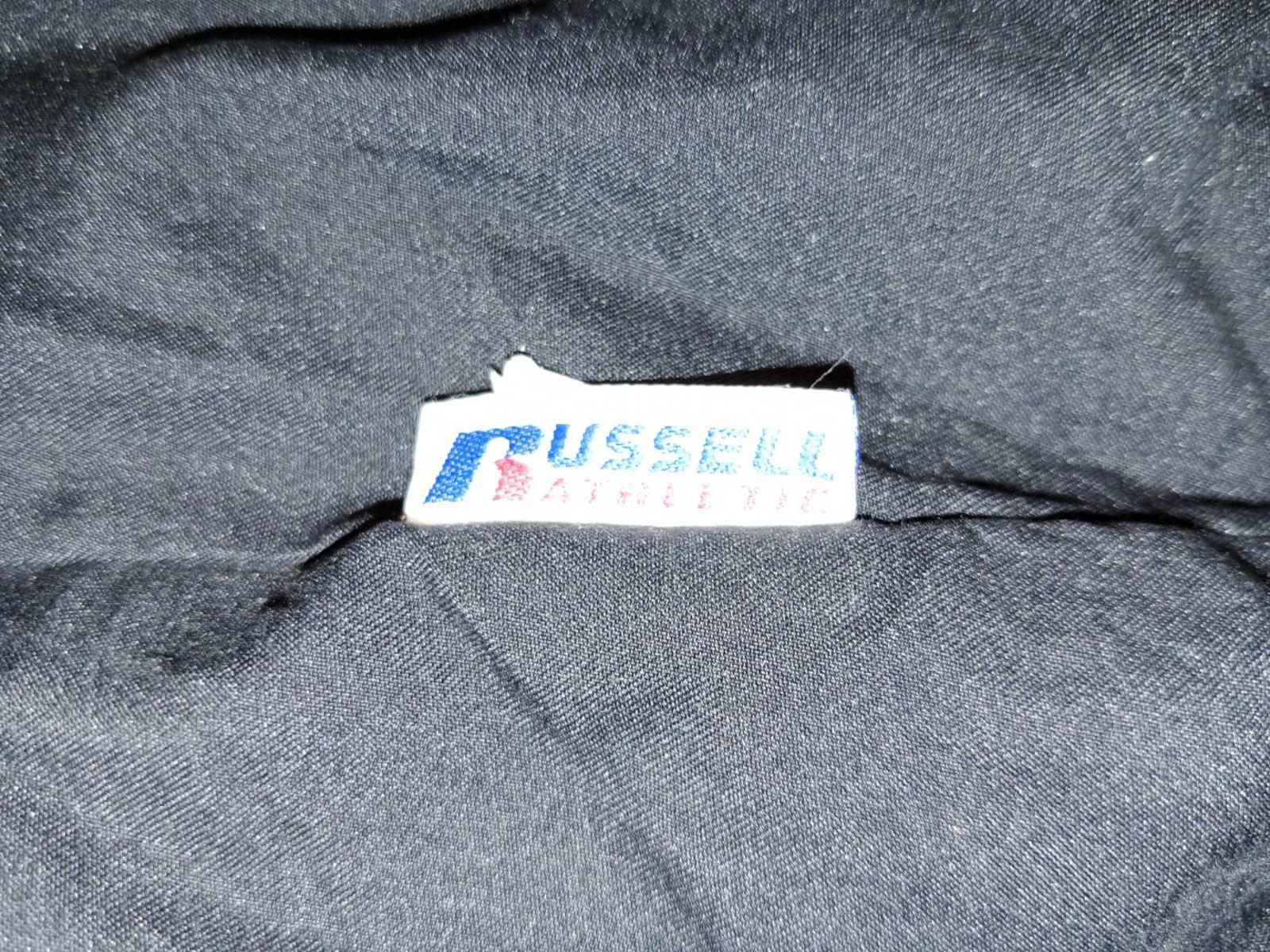Russell Athletic Team Issue Warm Up Pullover Windbreaker Black S