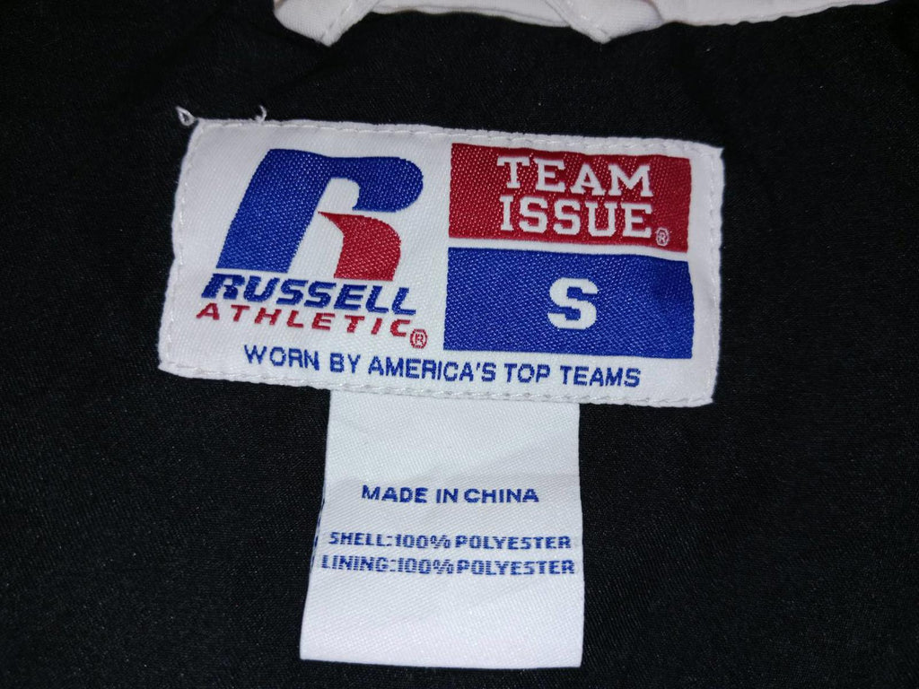 Russell Athletic Team Issue Warm Up Pullover Windbreaker Black S