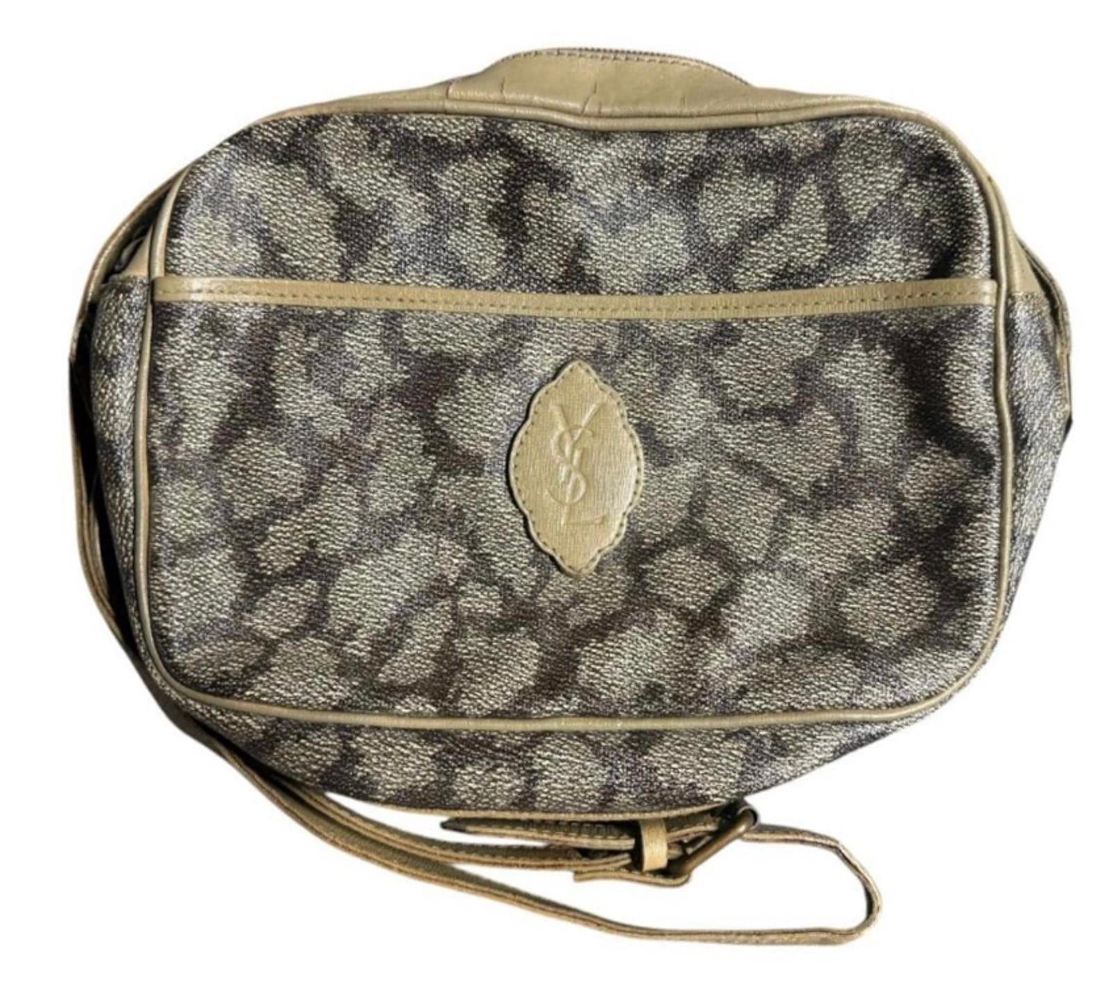 Yves Saint Laurent Vintage 1980s Giraffe Print Shoulder Bag