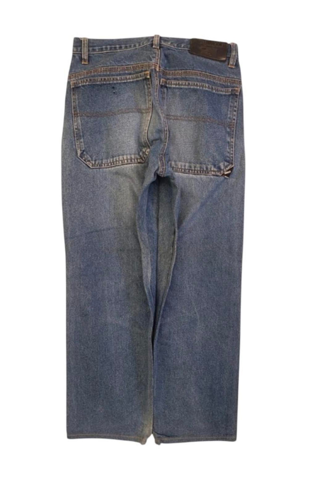 Mecca Y2K Men's Hip Hop Relaxed Fit Denim Jeans W30 L25