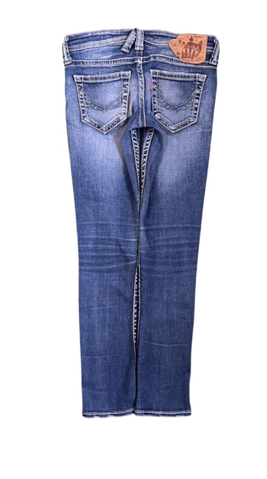 Rodeo Crowns Trip Japan Vintage Y2K Low Rise Skinny Denim Jeans 4