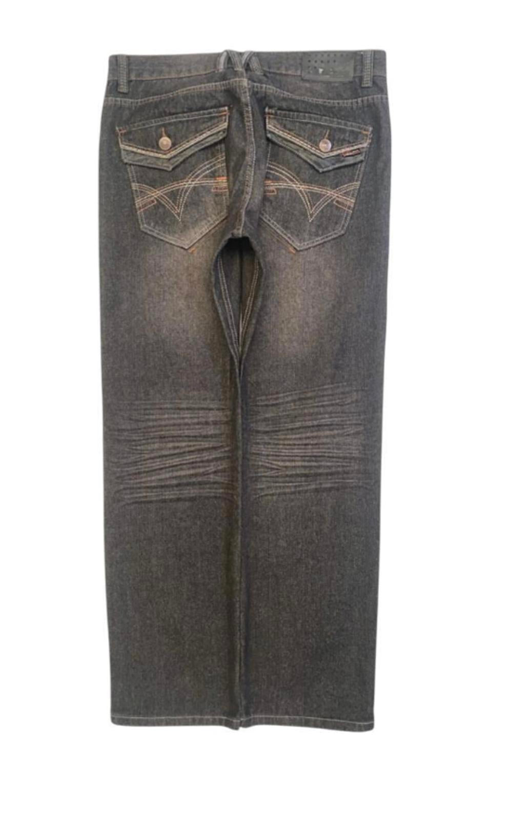 Most OFCL Y2K Men's Straight Leg Denim Jeans Grey W36 L32