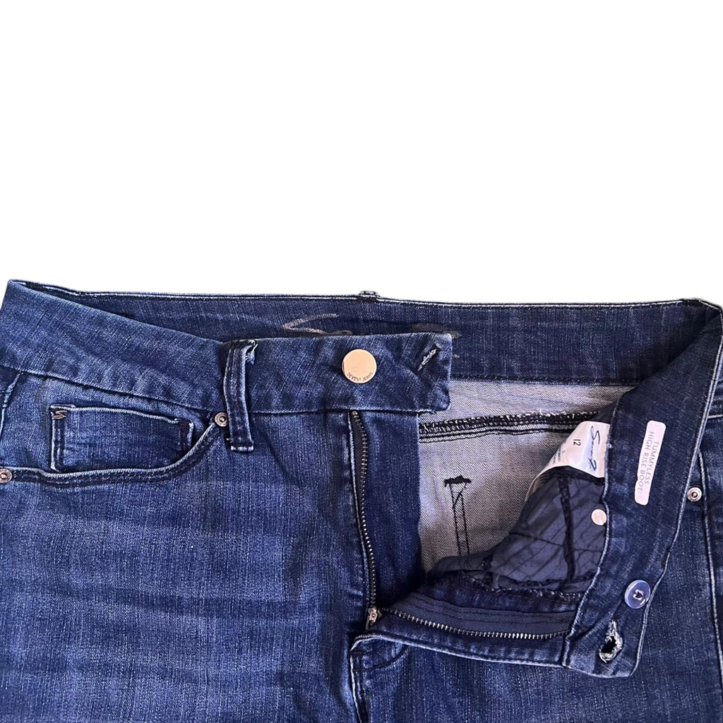 SEVEN7 High Rise Bootcut Denim Jeans Blue Women’s UK 12