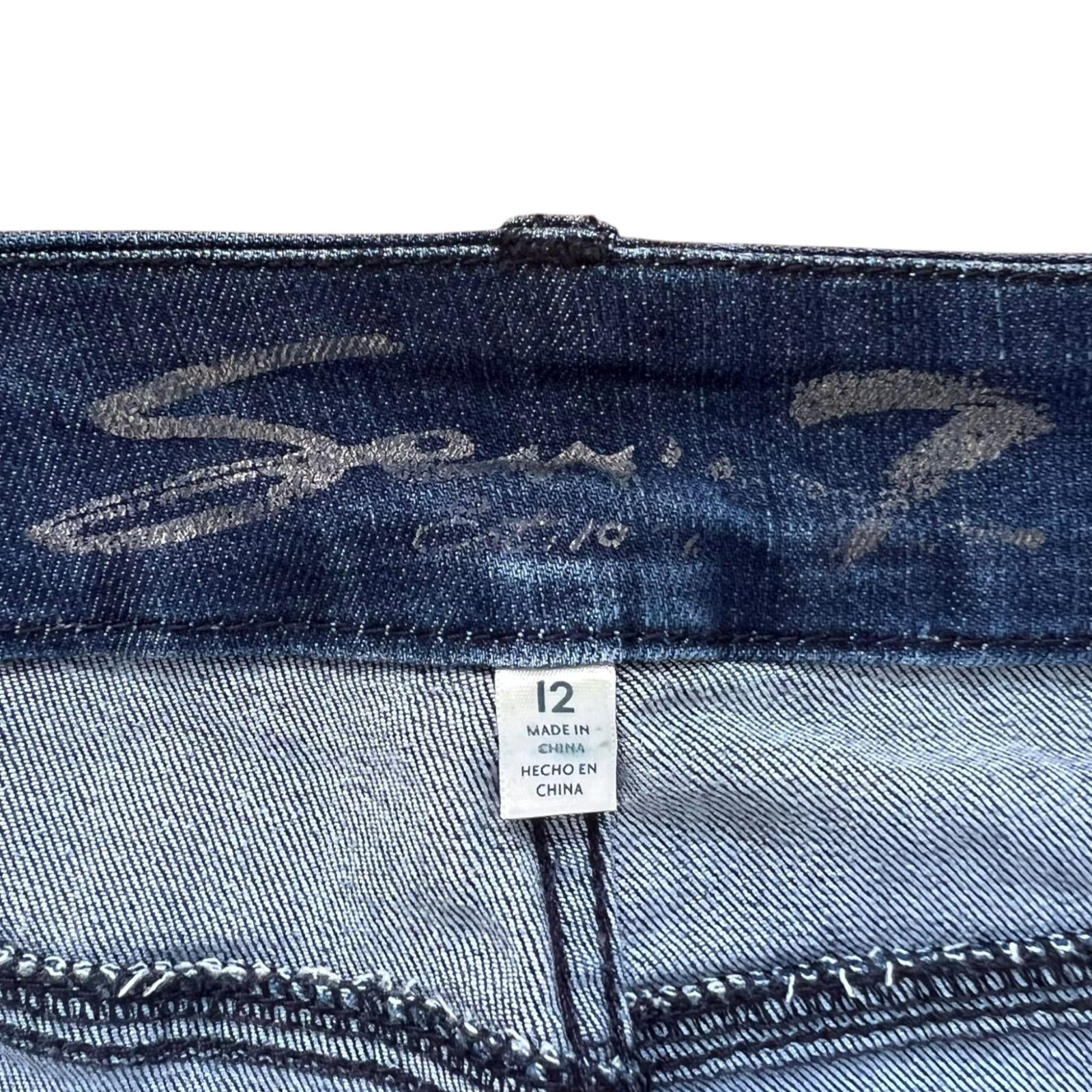 SEVEN7 High Rise Bootcut Denim Jeans Blue Women’s UK 12