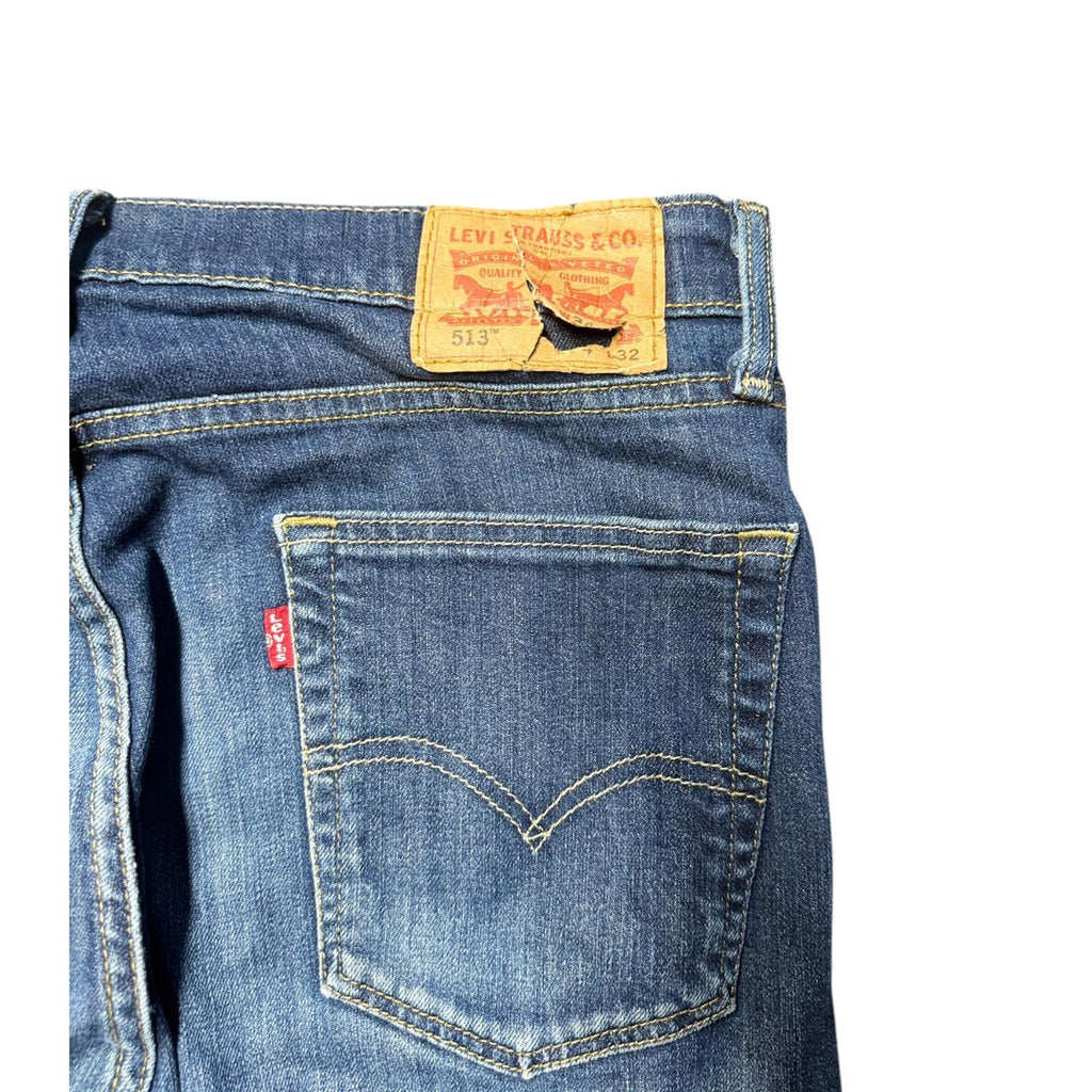 Levi's 527 Slim Bootcut Extra Ripped Denim Jean W33 L32