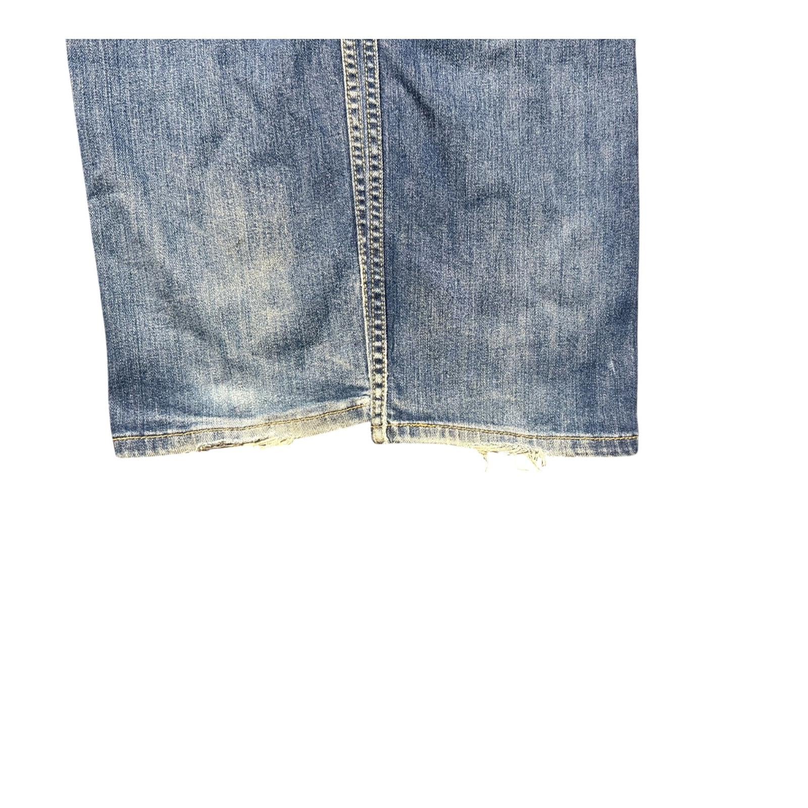 Levi's 527 Slim Bootcut Extra Ripped Denim Jean W33 L32