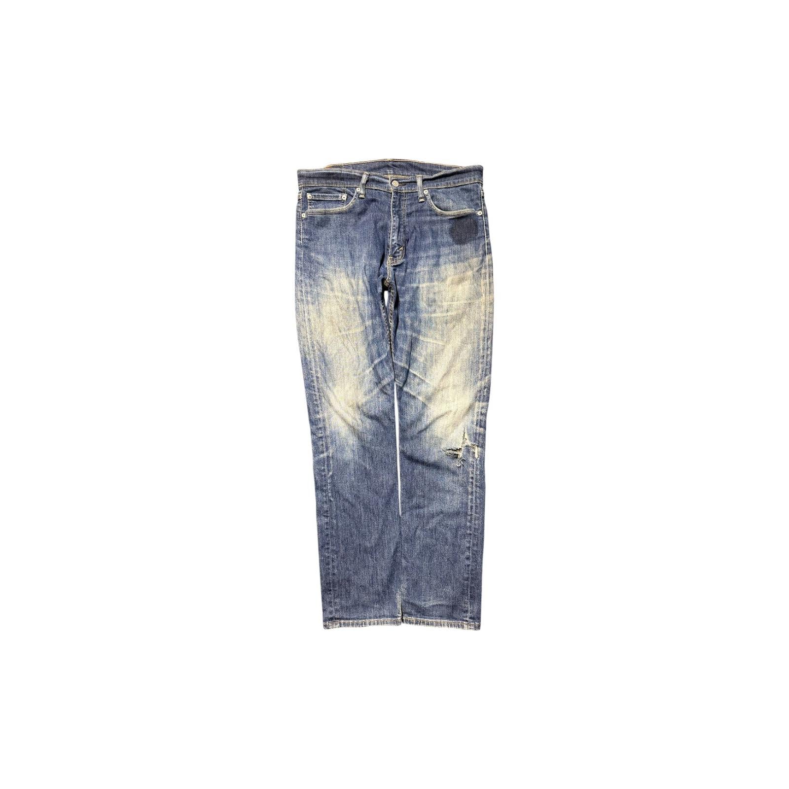 Levi's 527 Slim Bootcut Extra Ripped Denim Jean W33 L32
