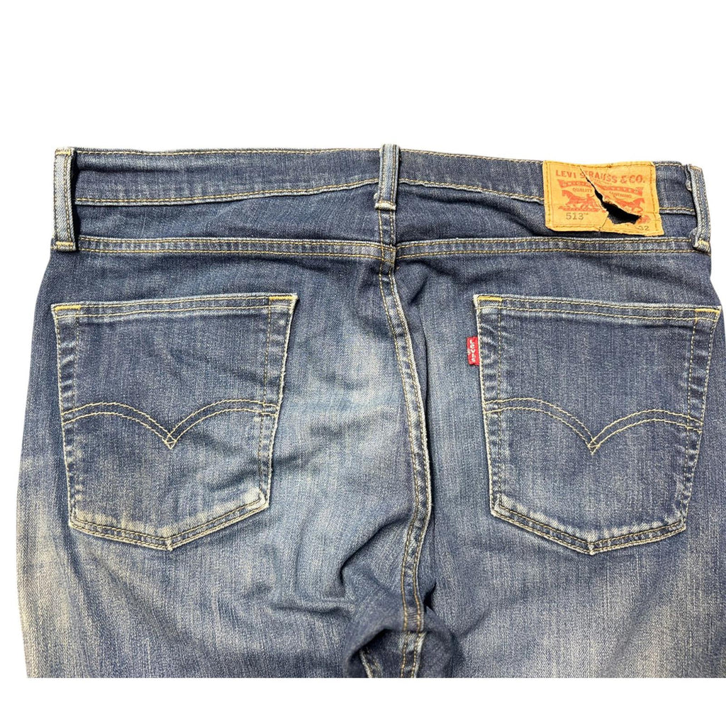 Levi's 527 Slim Bootcut Extra Ripped Denim Jean W33 L32