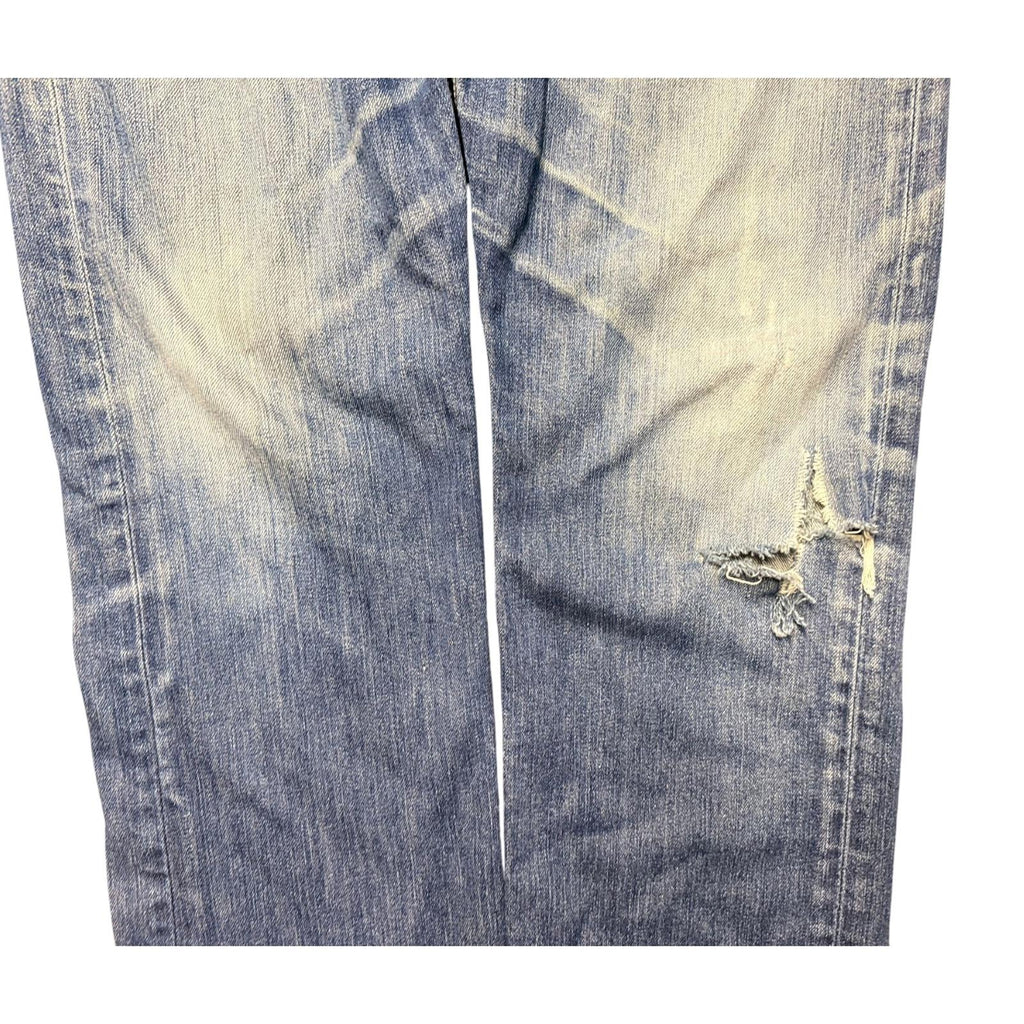 Levi's 527 Slim Bootcut Extra Ripped Denim Jean W33 L32