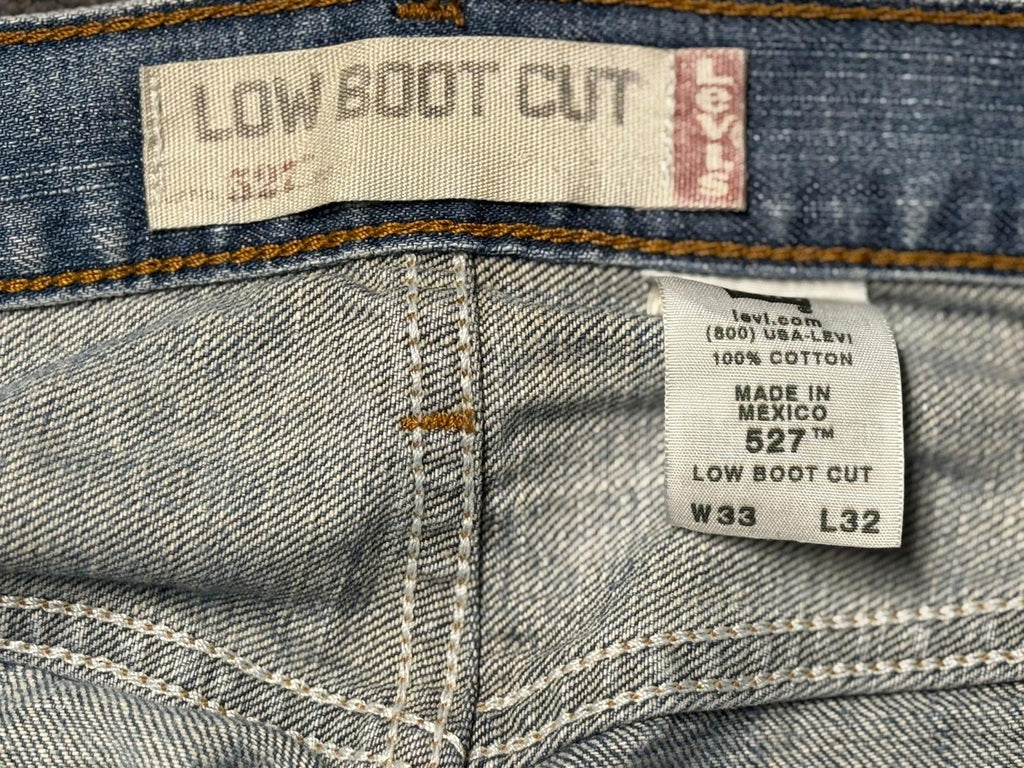 Levi's 527 Slim Bootcut Extra Ripped Denim Jean W33 L32