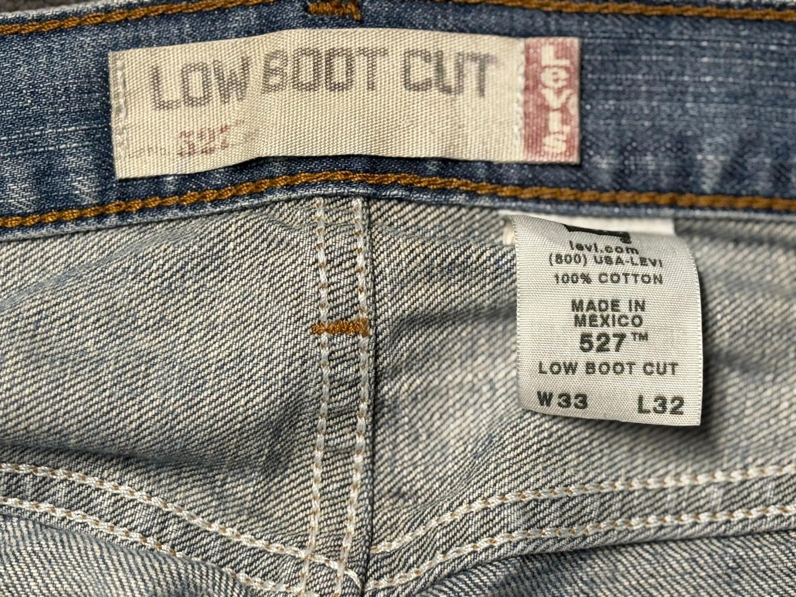 Levi's 527 Slim Bootcut Extra Ripped Denim Jean W33 L32