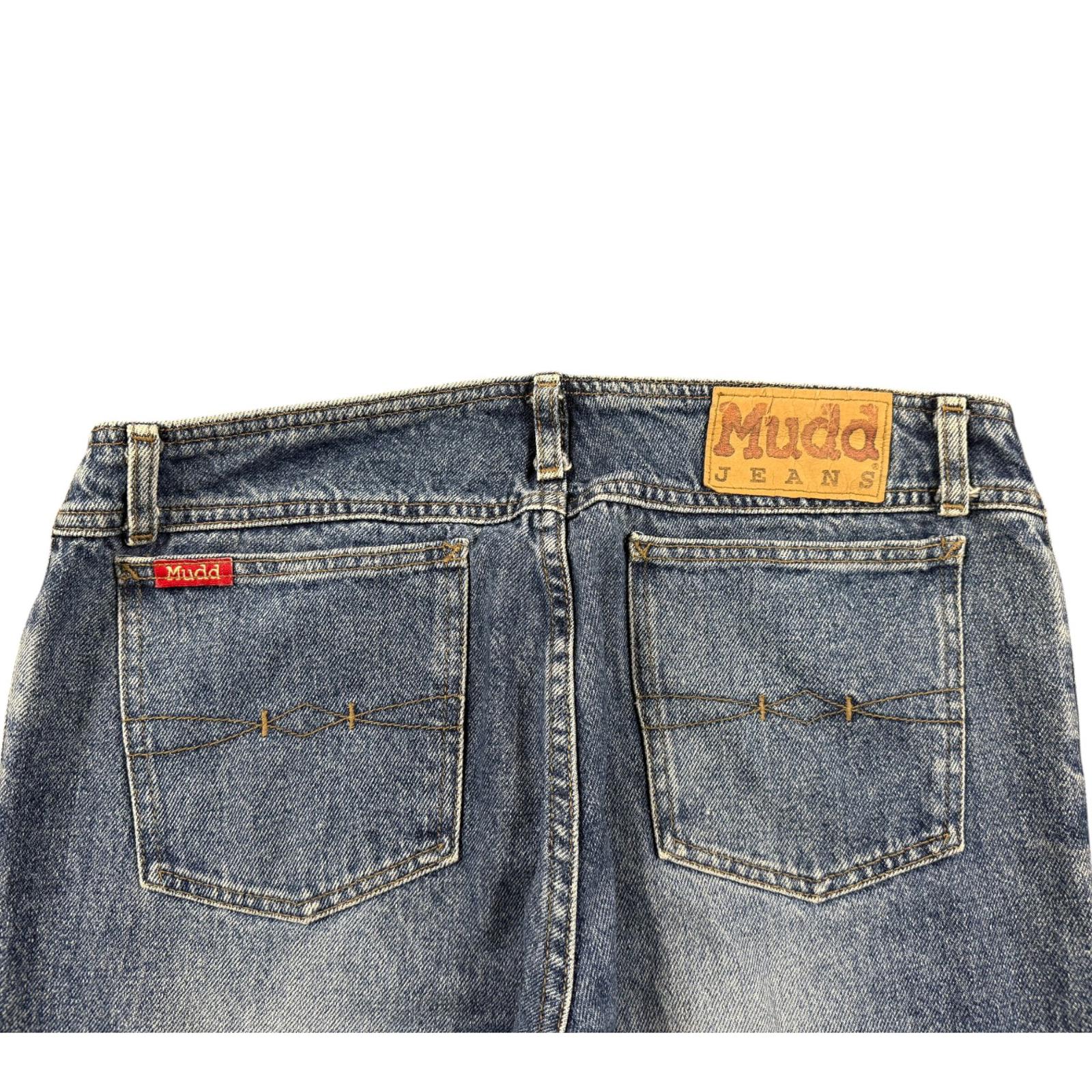 MUDD Women’s Y2K Vintage Low Cut Line Flared Denim Jean 12