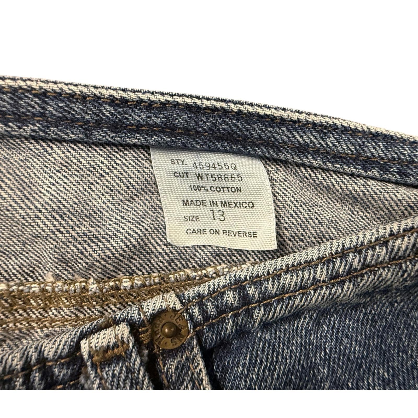 MUDD Women’s Y2K Vintage Low Cut Line Flared Denim Jean 12
