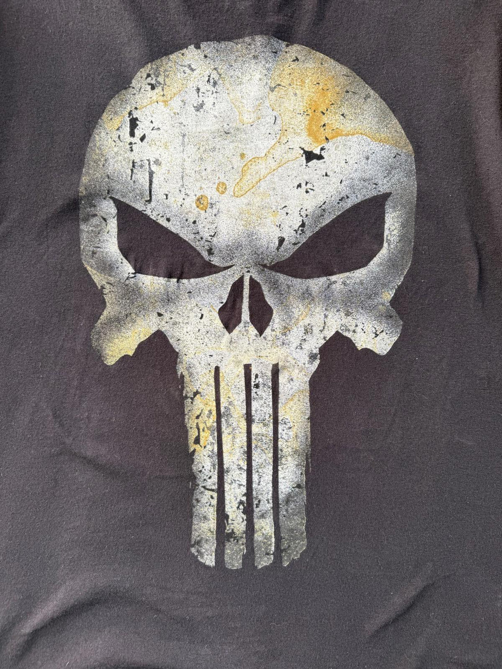 Skull T-Shirt Y2K Vintage Black L