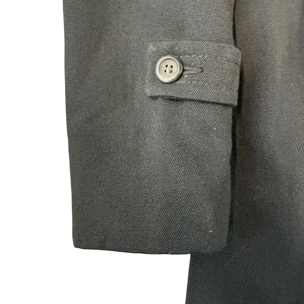 Irvine Sellars Mate's Carnaby St Made in England Vintage 1970s Wool Overcoat Black S