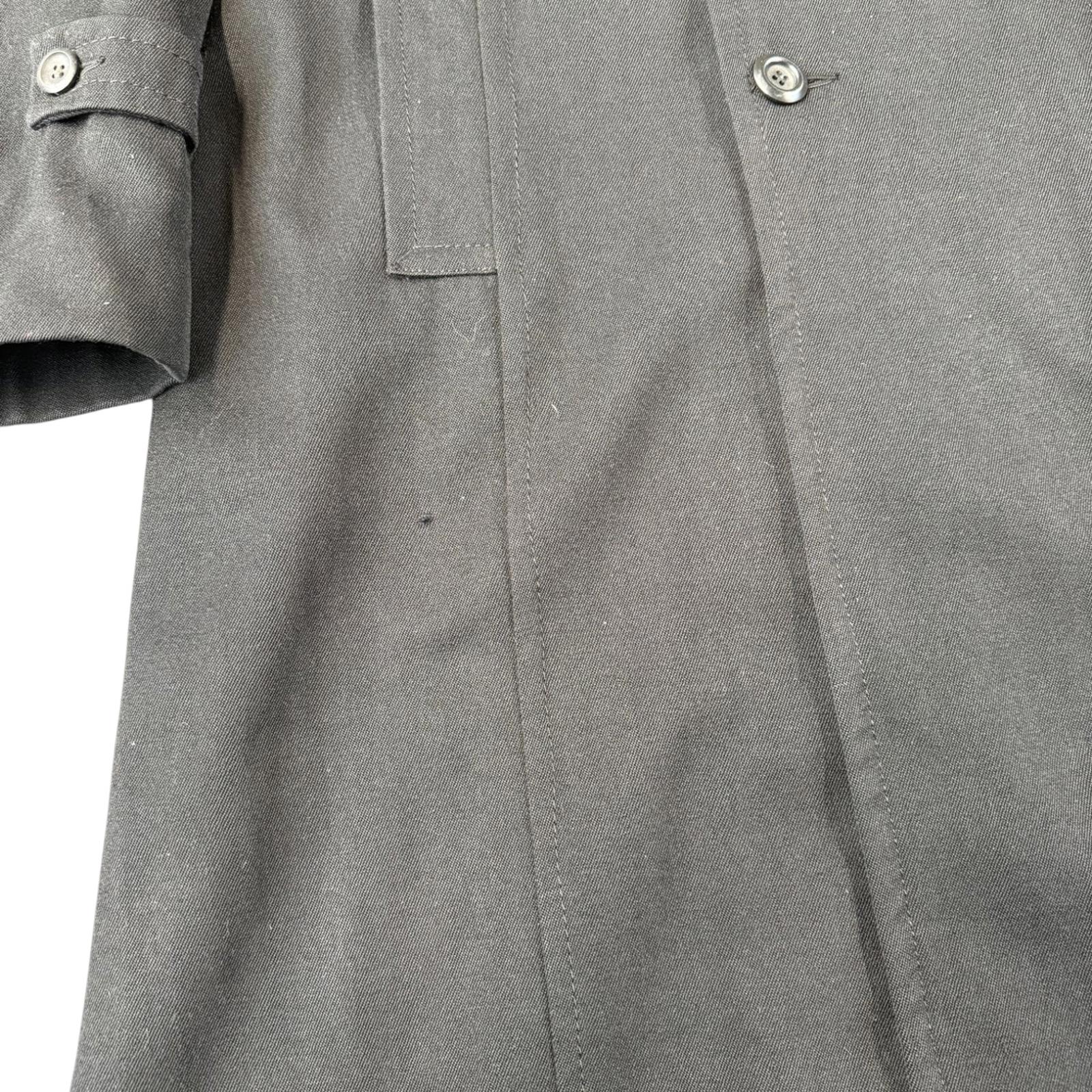 Irvine Sellars Mate's Carnaby St Made in England Vintage 1970s Wool Overcoat Black S