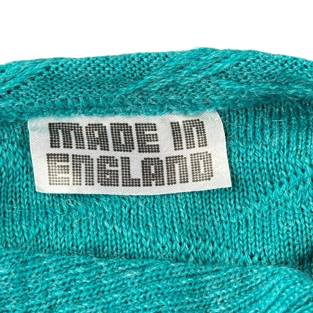 Vintage Made in England Women's Sweater Turquoise M
