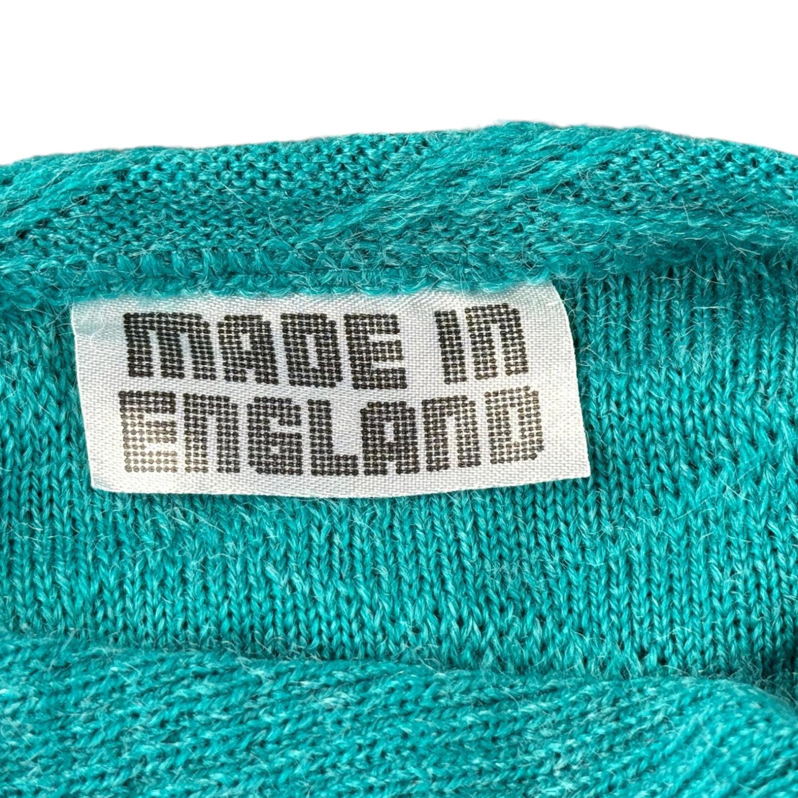 Vintage Made in England Women's Sweater Turquoise M