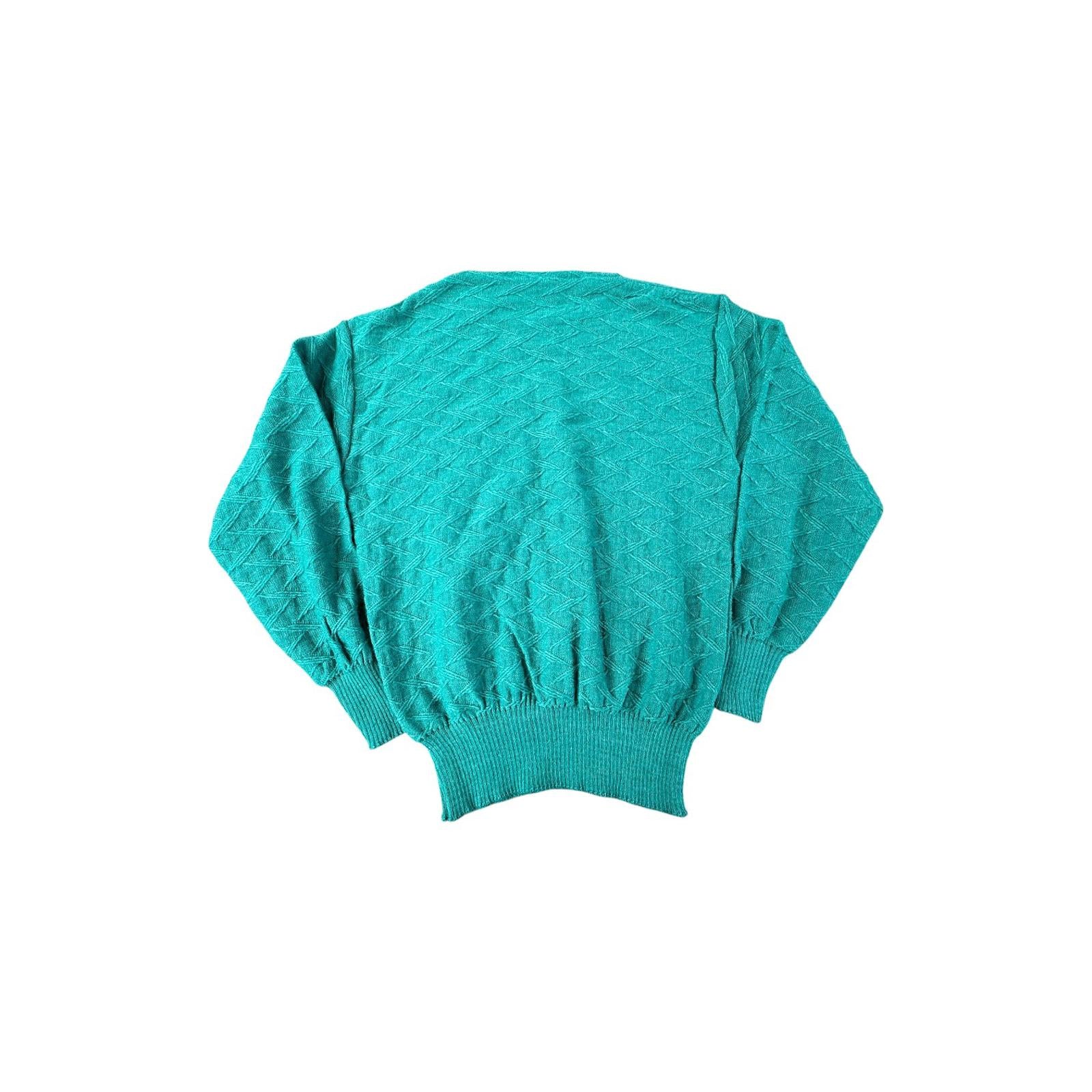 Vintage Made in England Women's Sweater Turquoise M