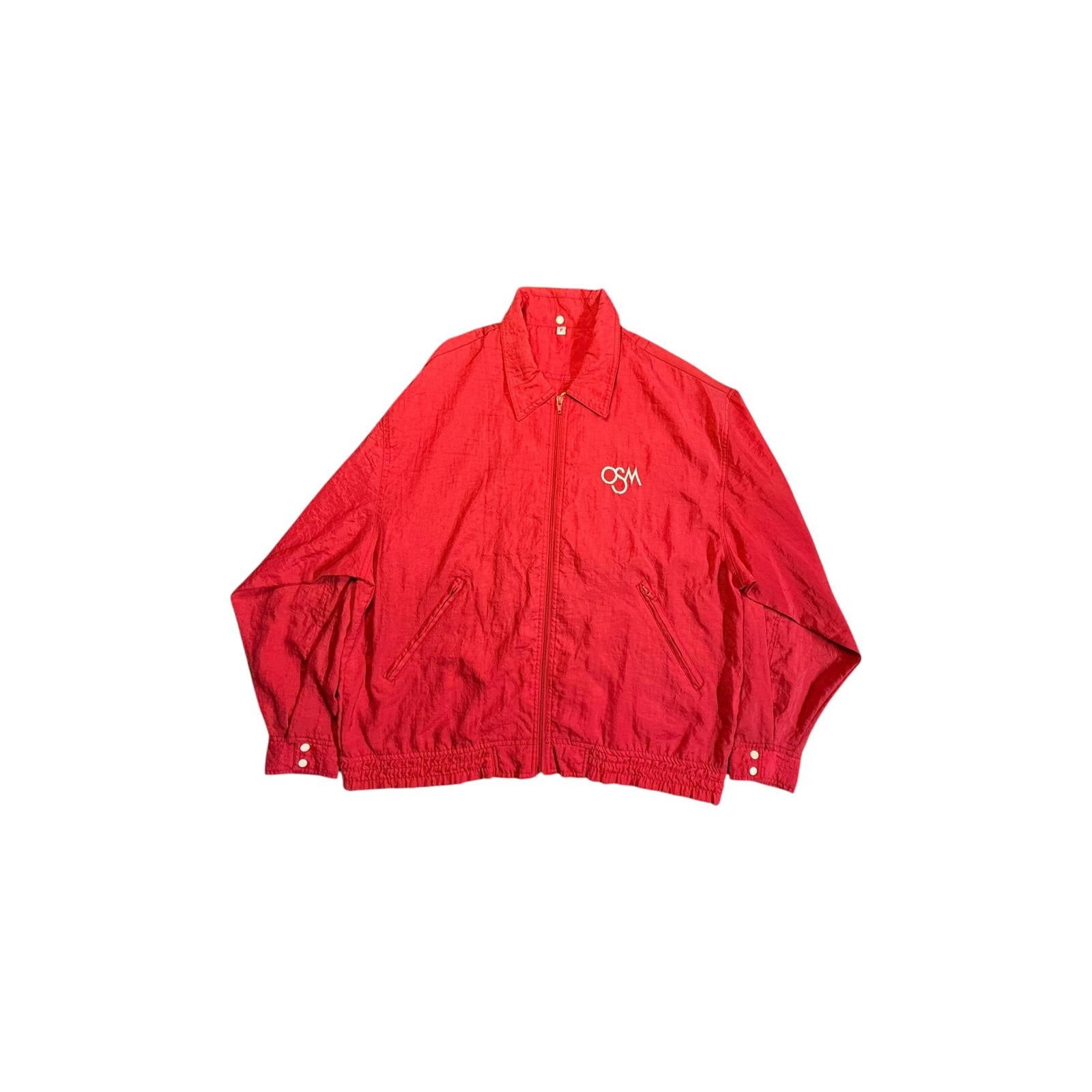 Osaka School of Music Japan Vintage 80s Windbreaker Red M