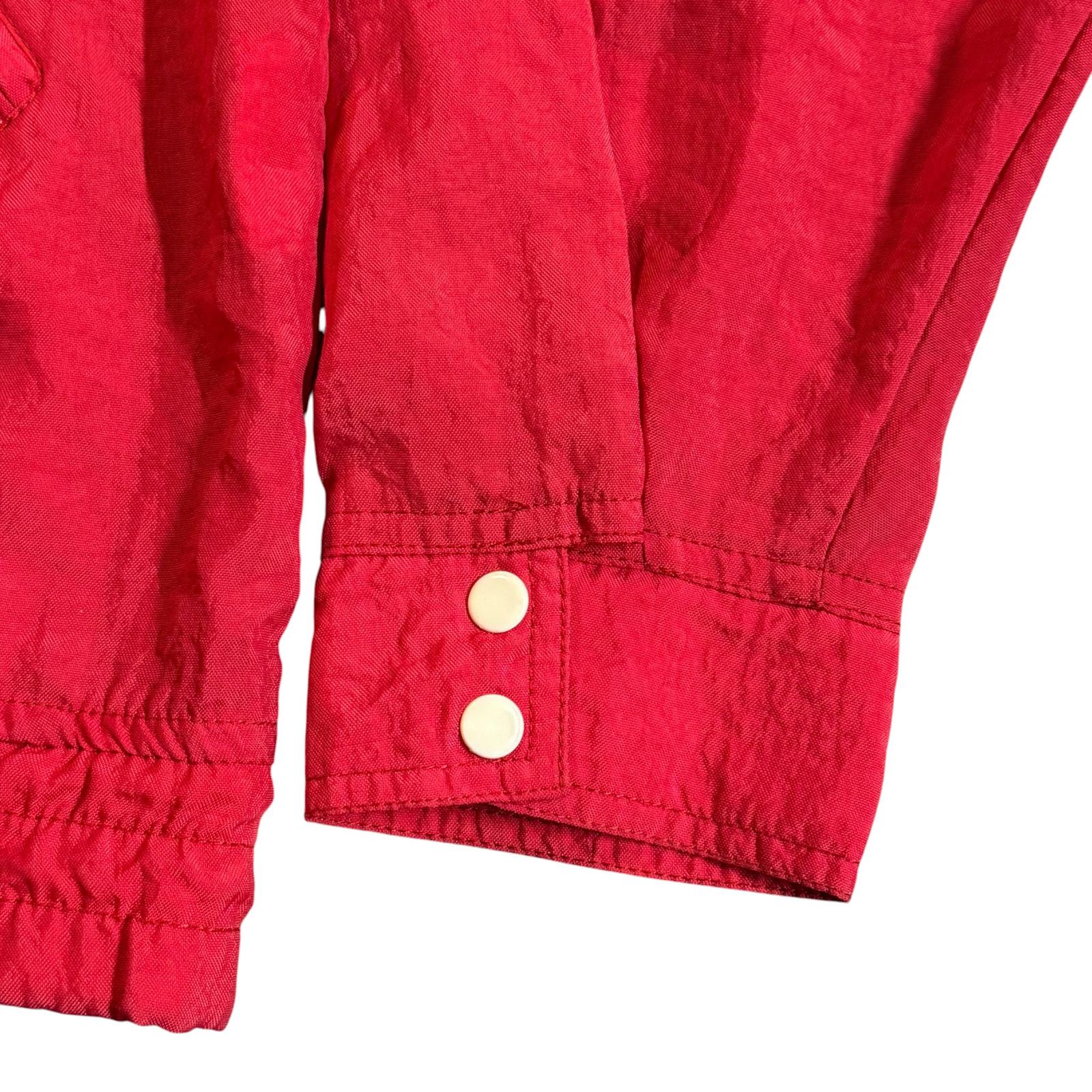 Osaka School of Music Japan Vintage 80s Windbreaker Red M