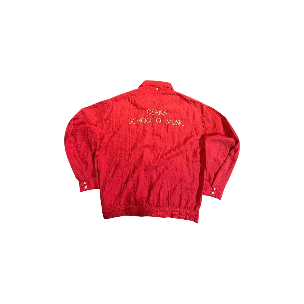 Osaka School of Music Japan Vintage 80s Windbreaker Red M