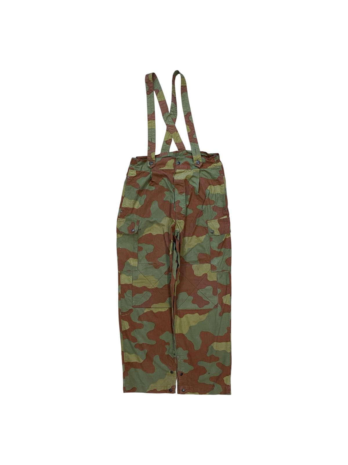 Vintage Italian Military Para Pants Camouflage 1960's Stamped 34