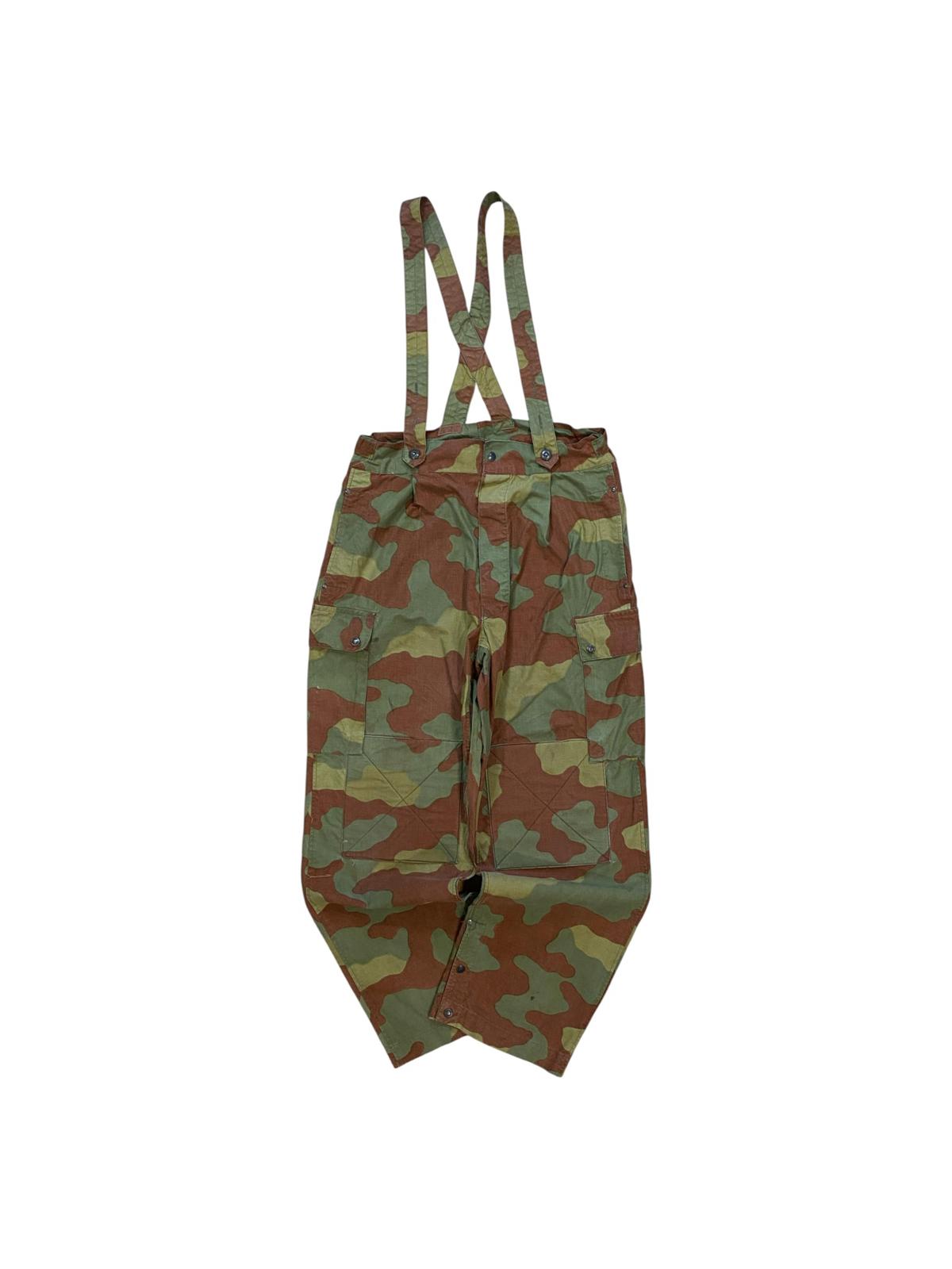 Vintage Italian Military Para Pants Camouflage 1960's Stamped 34