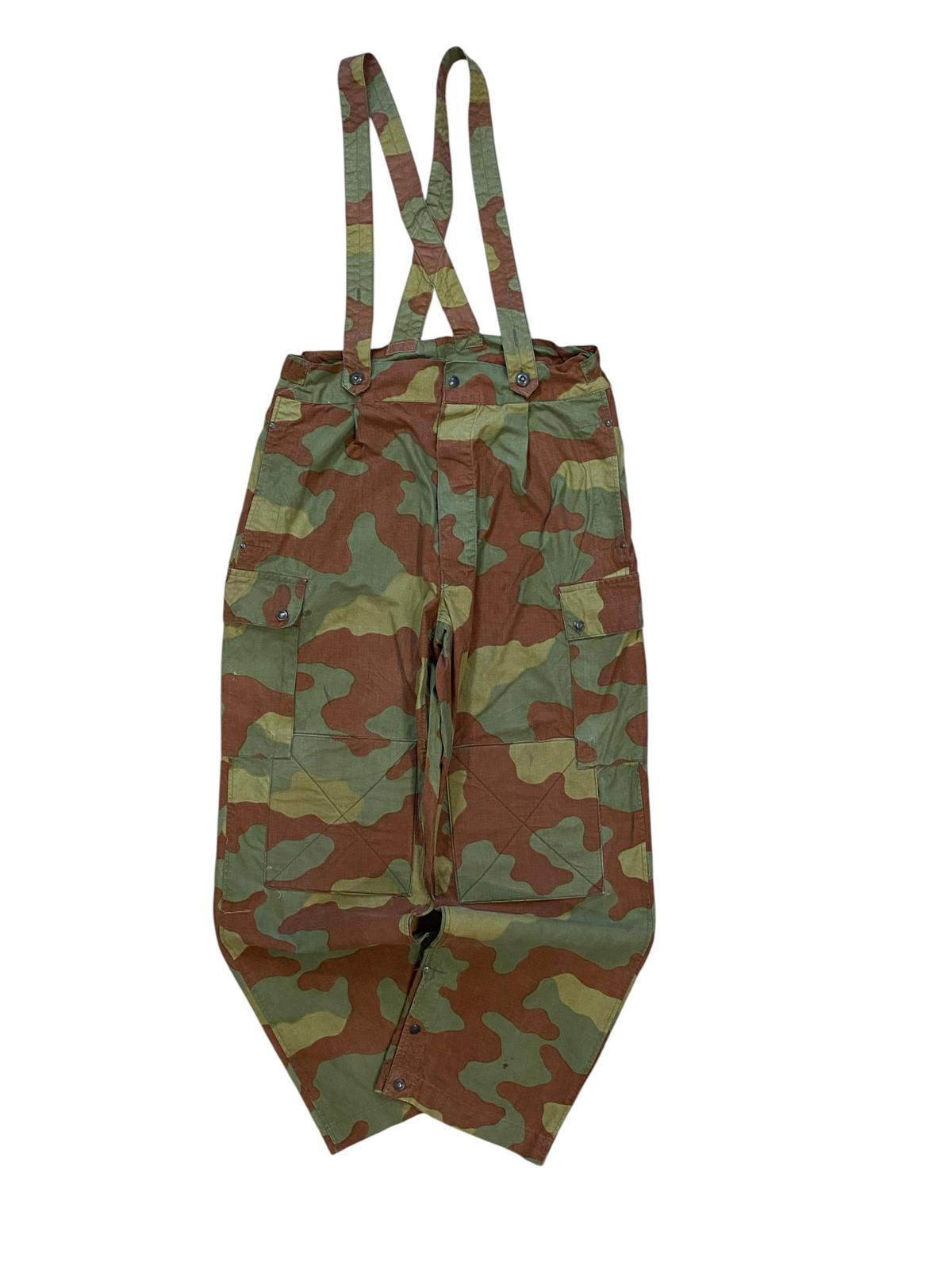 Vintage Italian Military Para Pants Camouflage 1960's Stamped 34