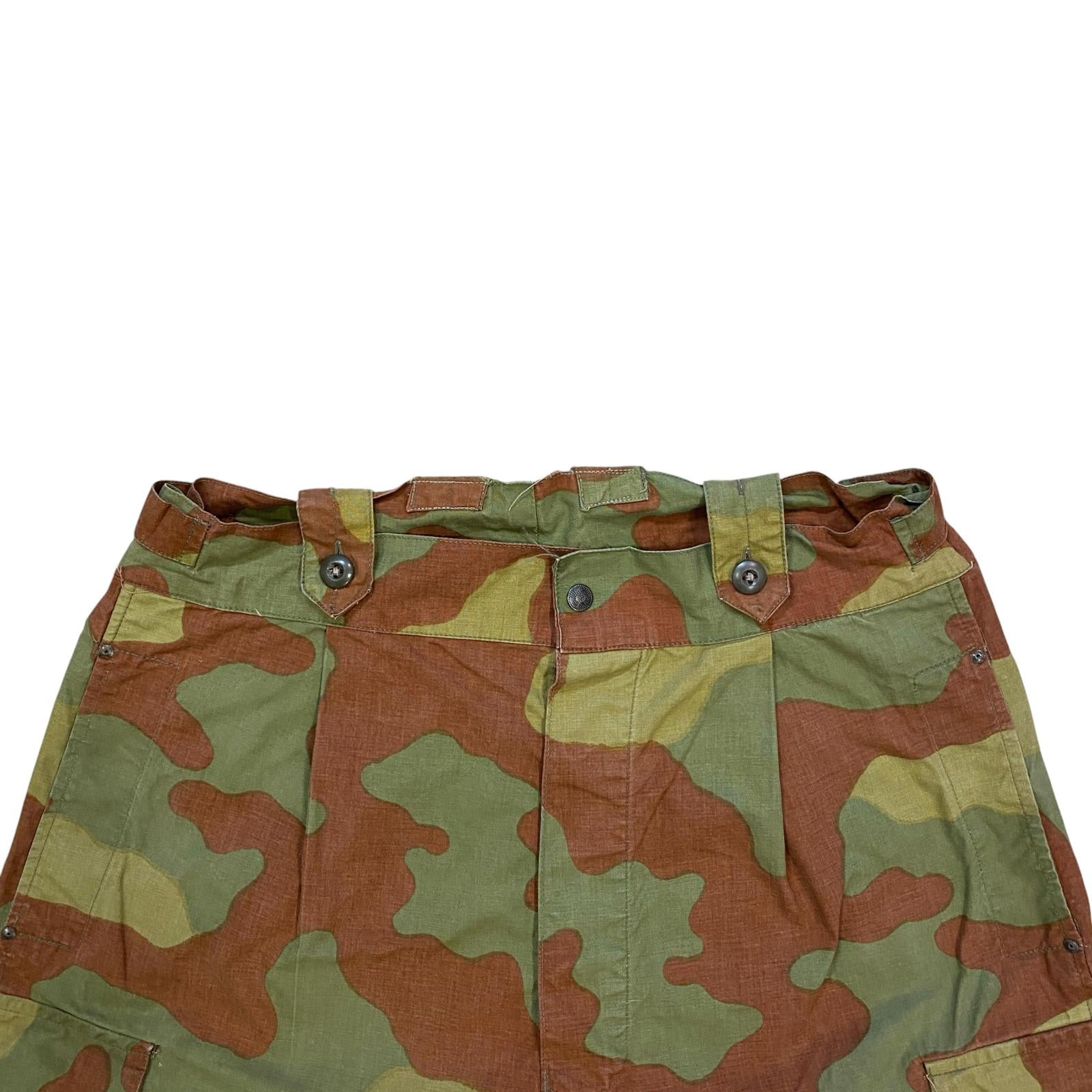 Vintage Italian Military Para Pants Camouflage 1960's Stamped 34