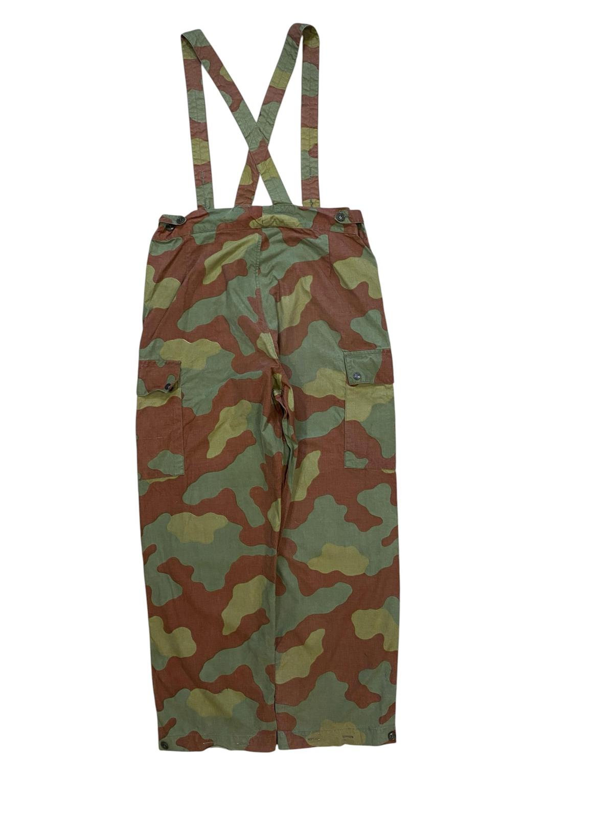 Vintage Italian Military Para Pants Camouflage 1960's Stamped 34