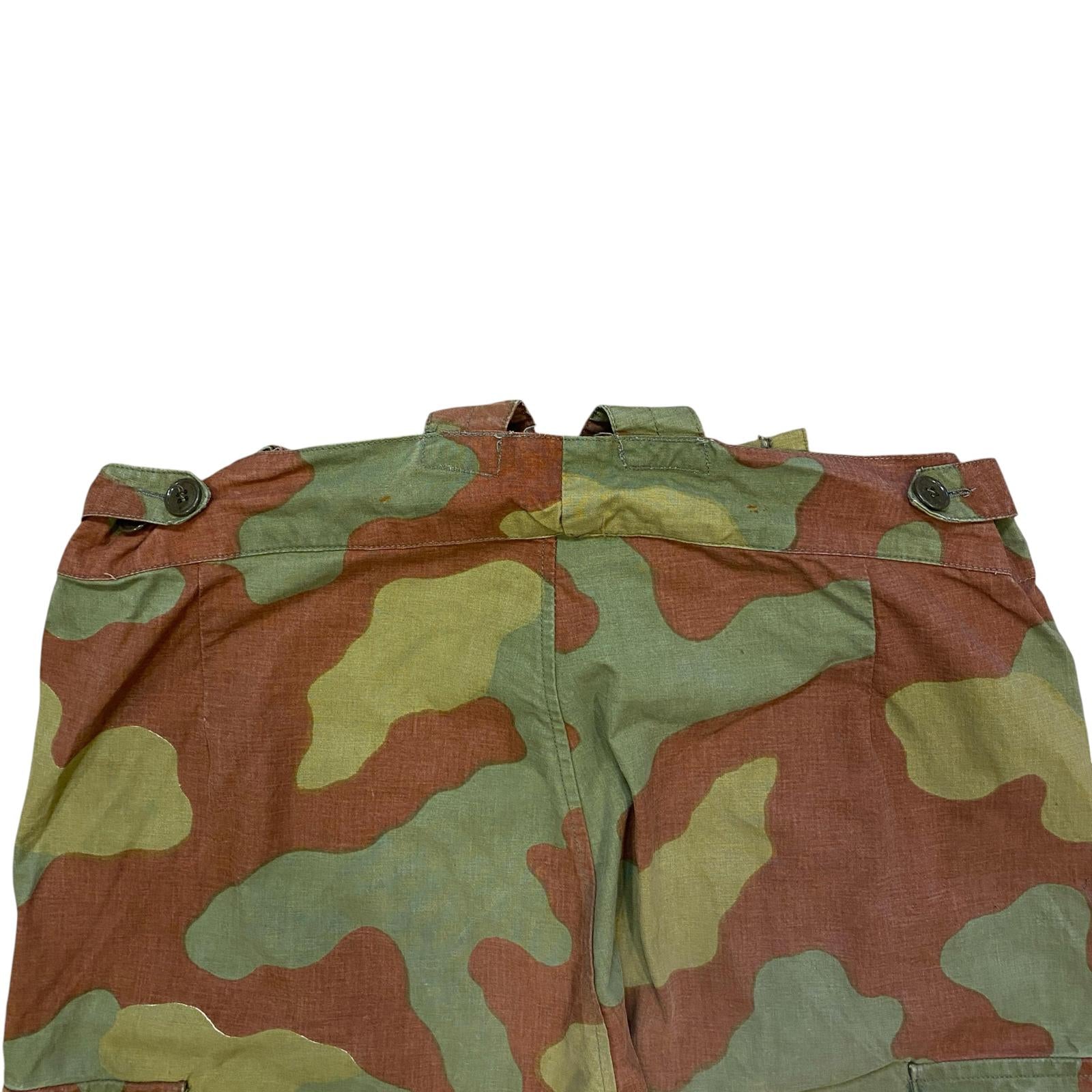 Vintage Italian Military Para Pants Camouflage 1960's Stamped 34