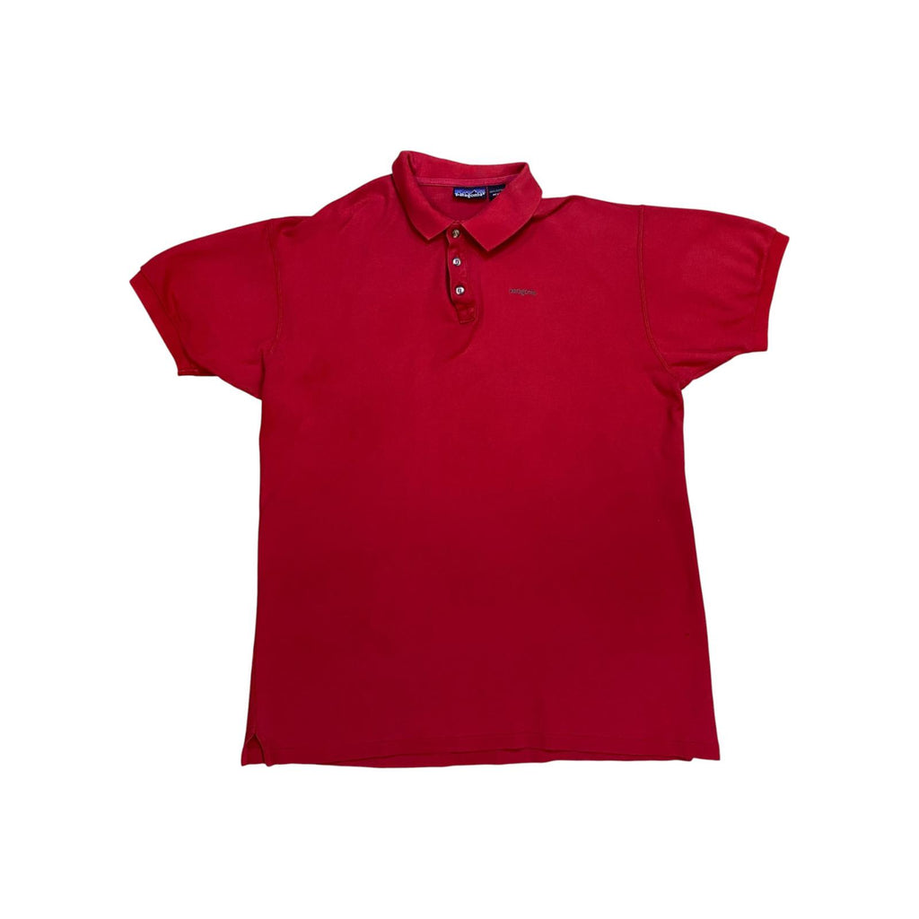 Vintage Patagonia Polo Shirt 1990's Red Size L