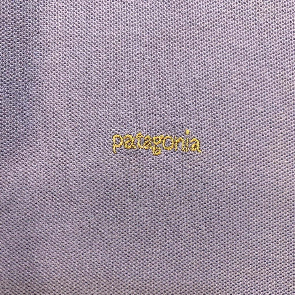 Vintage Patagonia Polo Shirt 1990's Bright Blue Size L