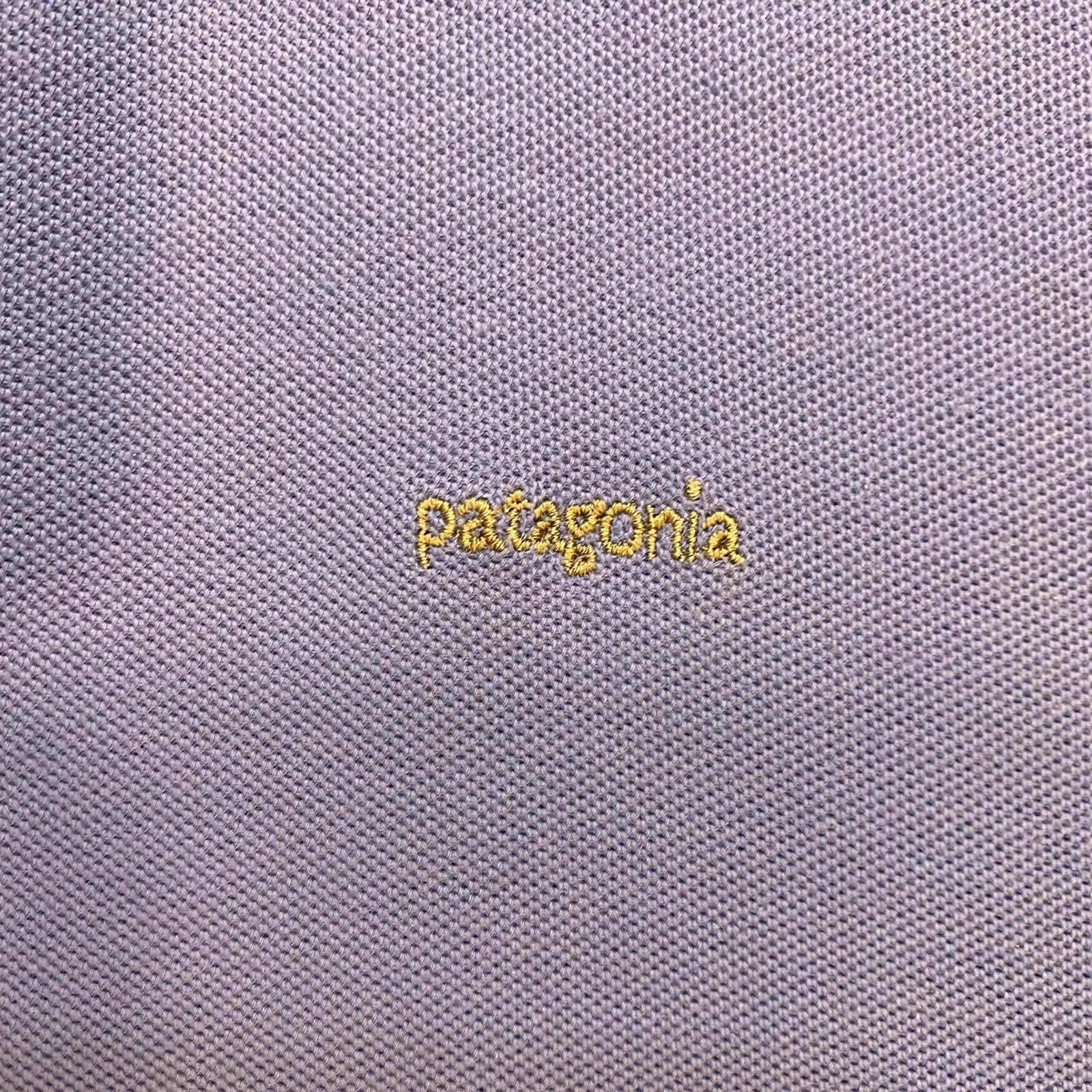 Vintage Patagonia Polo Shirt 1990's Bright Blue Size L
