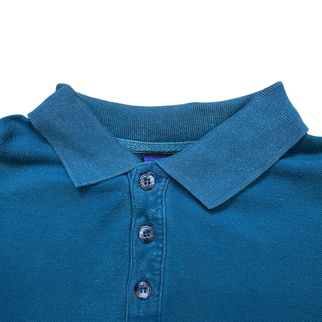 Vintage Patagonia Polo Shirt 1990's Teal Size L