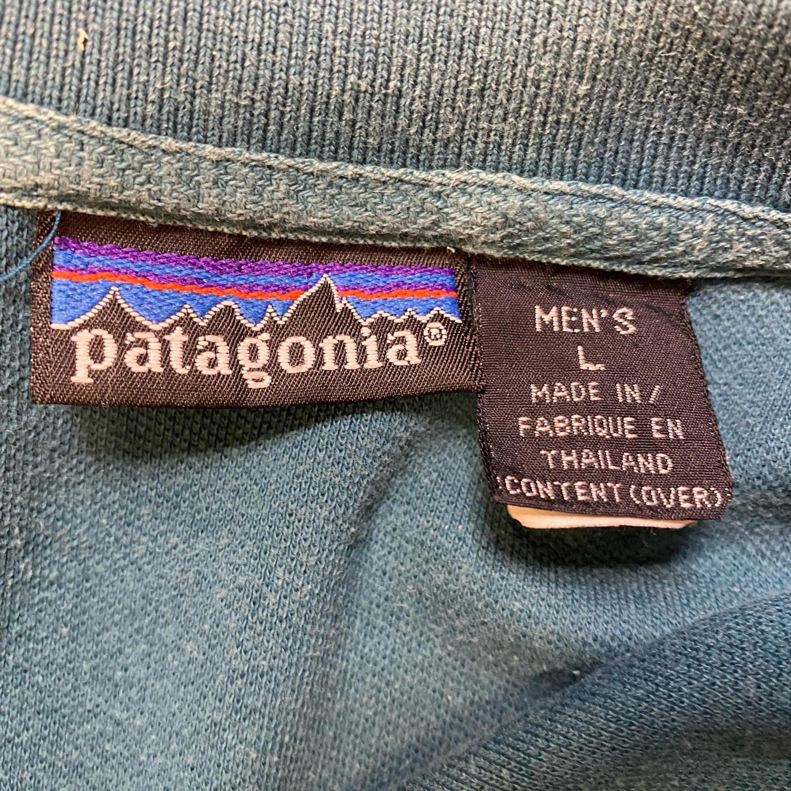 Vintage Patagonia Polo Shirt 1990's Teal Size L